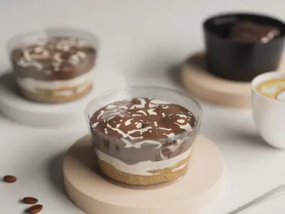 Bakery Dessert Trio Collection 3D model