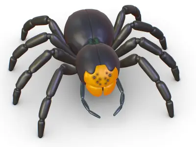 High Poly Gigant Tarantula Spider Low-poly 3D model