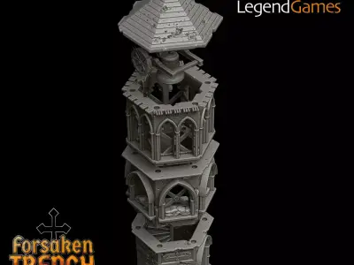 LegendGames Trench Crusade Bell Tower 3D print model