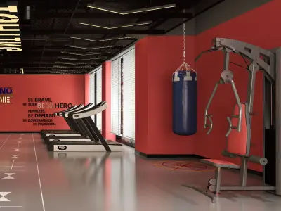 GYM DESIGN 3D model