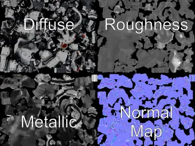 Mechanical Dinosaur Model Pack  Fully Detailed Robotic TRex Low-poly 3D model