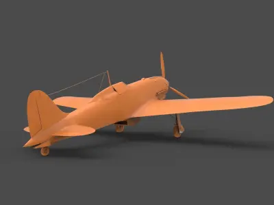Macchi C205 Veltro 3D print model