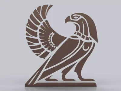 Egyptian Symbols - 056 - Topology Low-poly 3D model