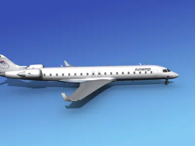 Bombardier CRJ700 Eurowings 3D model