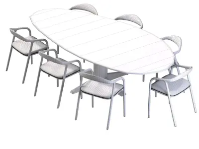 Modern Table and NEVA Chair by ARTISAN Free 3D model