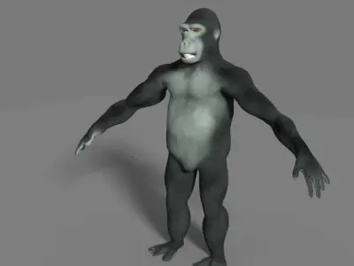 gorilla Low-poly 3D model