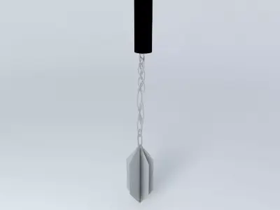 cat metal spoon with handle Free 3D model