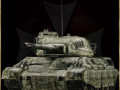 Resident Evil Tank - 3D ASSET - Game Ready - 3D Art Low-poly 3D model