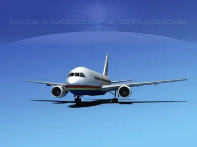 Boeing 767-200ER Trans World 2 3D model