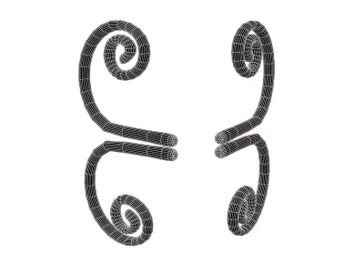 Butterfly Wing v1 003 Low-poly 3D model