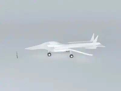 Jet fighter template NEG Free 3D model