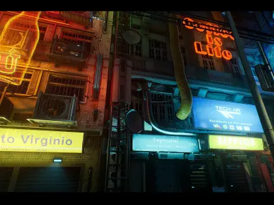 Cyberpunk Mega Bundle Vol 2 Low-poly 3D model