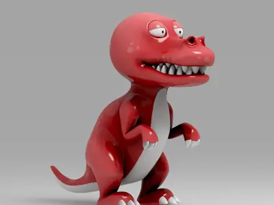 3D Dinosaur cartoon 4 3D model