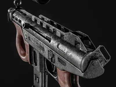 Agram 2000 SMG Low-poly 3D model