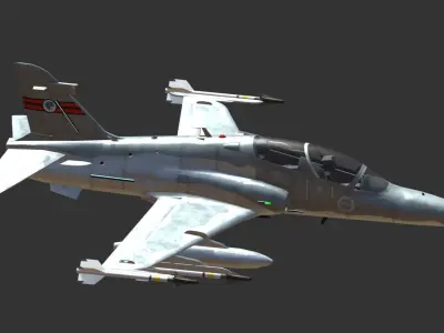 BAE Hawk 127LIF Royal Australian Air Force Low-poly 3D model