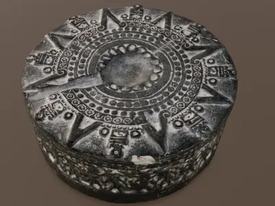 Stone Carving 3D Model Low-poly 3D model