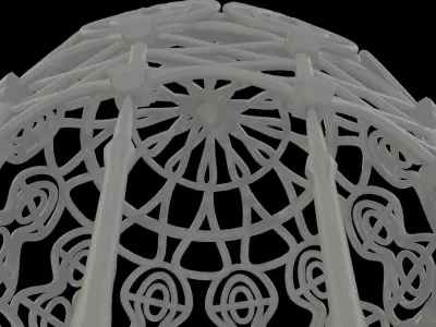 Rivendell Pergola Gazebo 3D print model