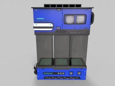 Sci-Fi Aquarium V1- 004 Low-poly 3D model