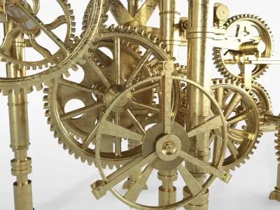 3D Gear Mechanism 3D model