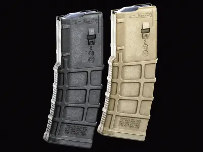 Magpul PMag 30 Magazine Low-poly 3D model