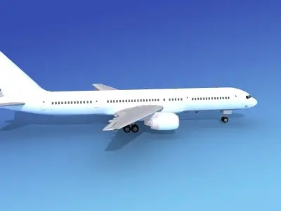 Boeing 757-200 Unmarked 4 3D model