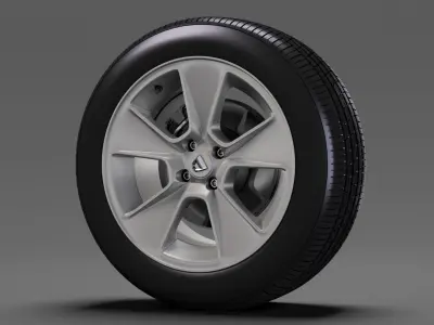 Dacia Sandero wheel 2017 3D model