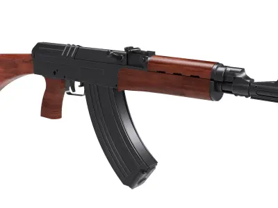 VZ-58 Assault Rifle with Inner Workings 3D model