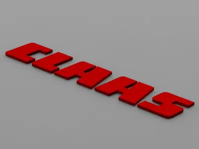 claas logo 3D model
