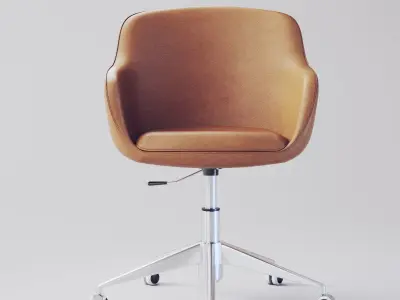 Office chair Low-poly 3D model