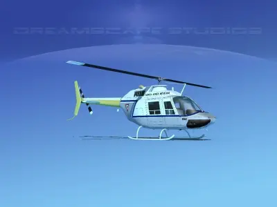 Bell OH-58B Mexican Air Force 2 3D model