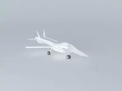 Jet fighter template NEG Free 3D model