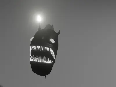 angler fish 3d Free low-poly 3D model