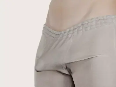 3D male penis scan Blend Shape 04 3D model