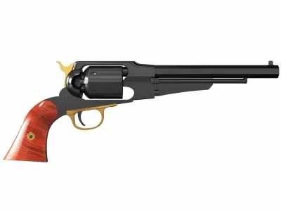 Gun Revolver Pistol 3D model