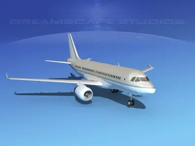 Airbus A319 Corporate 1 3D model