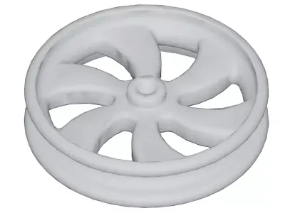 Games Wheel Rim Toy Low-poly 3D model