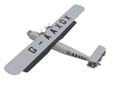 HandleyPage HP42 3D model