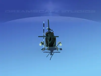 Bell OH-58B Covert 3 3D model