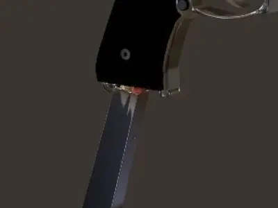 Beretta 92fs gun Low-poly 3D model