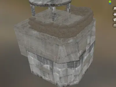 bunker Low-poly 3D model