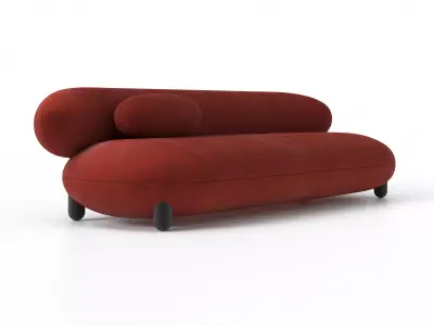 Noom Flock Sofa 270 Free 3D model