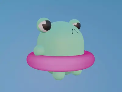 Little frog 3D model