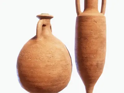 Roman Amphora Pack FREE Free low-poly 3D model