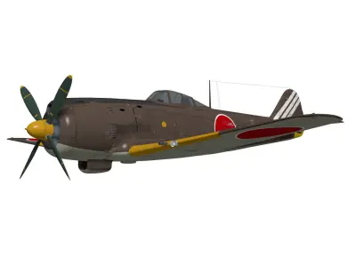 Nakajima Ki-84 Hayate 3D model