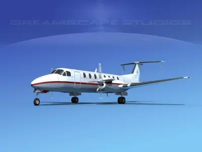 Beechcraft B1900C V01 3D model