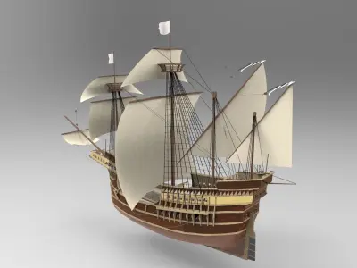 Sailing Ship Type C 3D model