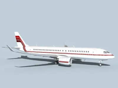 Bombardier CS100 Corporate 1 3D model