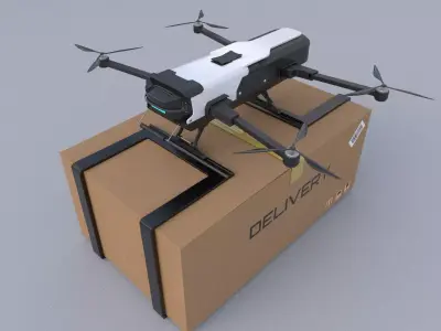 Delivery Drone 3D model