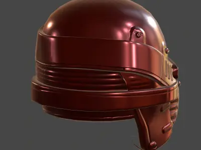 Helmet plastic mask protection  Low-poly 3D model Low-poly 3D model 3