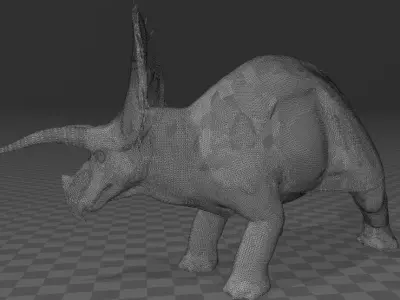 Triceratops dinosaur 3D print model